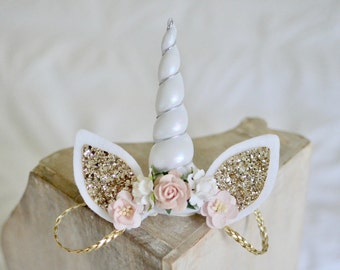 Unicorn headband, unicorn birthday, newborn unicorn, baby unicorn headband, adult unicorn headband, unicorn first birthday headband, flower