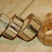 Napkin ring set - Spalted Birch wood - 4 pc.set