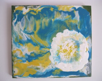 Original Encaustic Painting - Explosion
