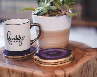 Agate Coasters | Extra Large - Purple