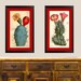 Vintage Cactus, Flower, Set of 2 Giclee Prints, Wall Art, Antique, Southwest Décor, Botanical Illustration, Circa 1856, Choose Size