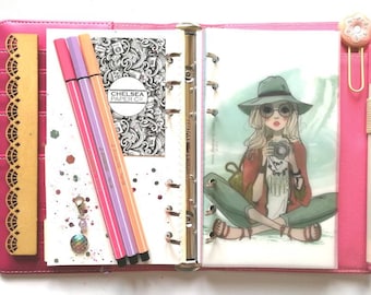 Vellum Camera Planner Girl Dashboard for Filofax Ring Binder, Pocket, Personal and A6 size Rings