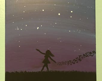 Girl with the birds 2