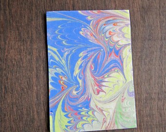 Storm at Sea - ACEO Original - Hand Marbled