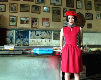 Fen Qipao Maroon