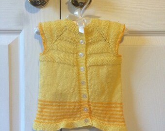 Yellow and Orange Hand Knit Best for Babies