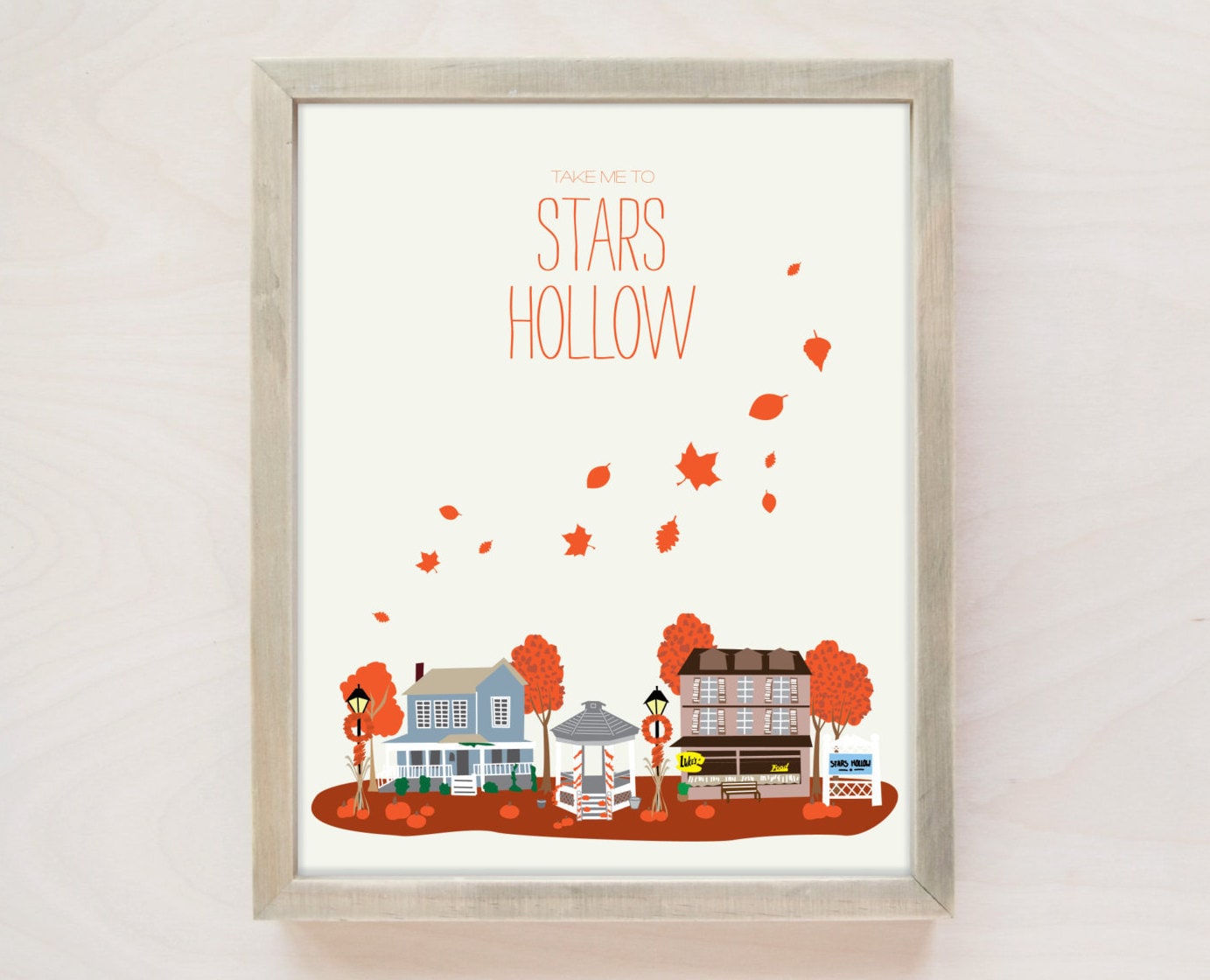 Stars Hollow Poster Fall in Stars Hollow Decor Gilmore Girls