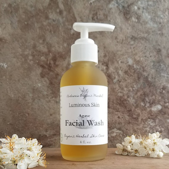 Organic Agave Facial Wash Vegan Raw Blue Agave Facial