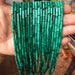4x13mm Malachite Beads, Natural Green Malachite Gemstone Beads, Malachite Stone Beads, Tube Beads, 15''