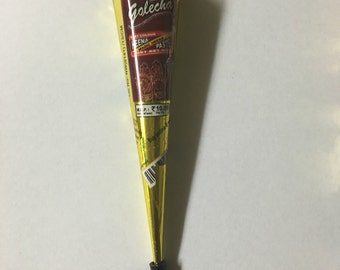 1 Dark Red Color Golecha Henna Cone Temp Tattoo Body Art Ink USA SELLER