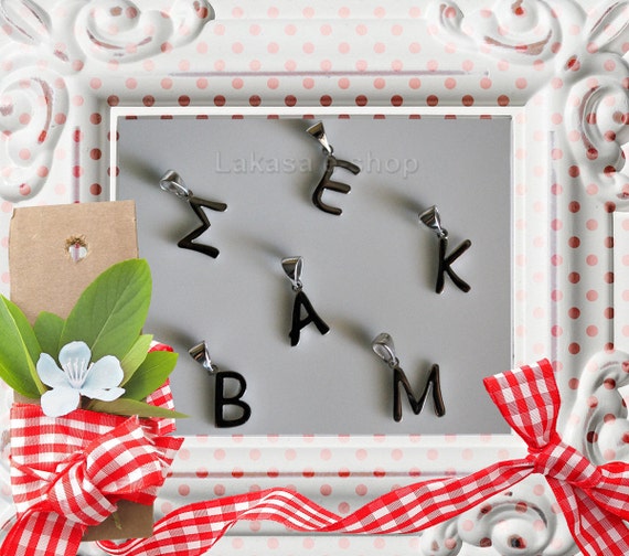 Μonogram Name Sterling Silver Handmade Jewelry pendant Best Personalised Gift for her him Woman Mom Man Baby Boy Girl Kids Collection Unisex