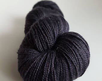 Skein of Superwash Merino - Nylon - Stellina / Fingering / Sock hand - dyed colors Dark Matter