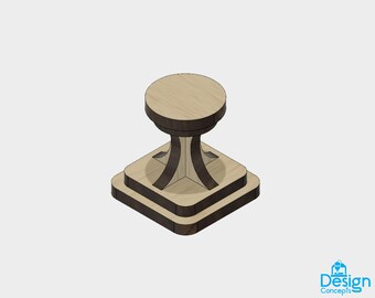 Custom Lasercut Stamp Mount Block