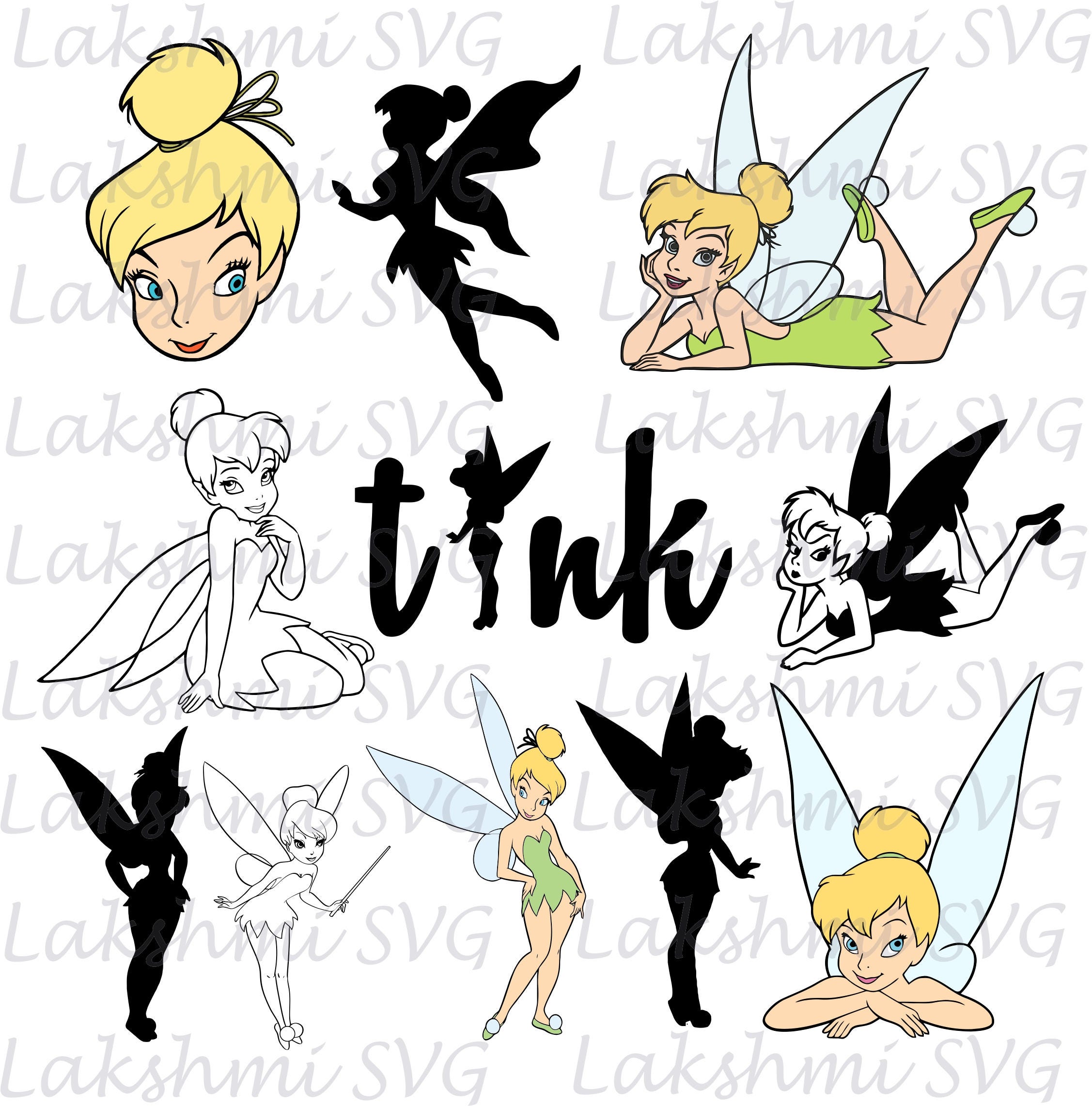 Tinkerbell svg Tinkerbell clipart Tinker Bell svg Disney