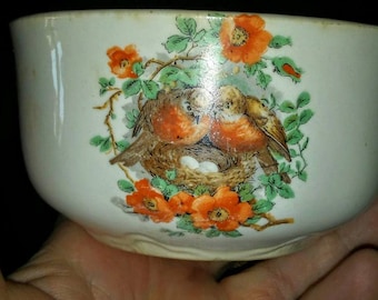 Vintage Little Bowl with Robins ~ Ransom