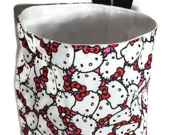 Hello Kitty Waterproof Car Trash Bag, Litter Bag, Car Accessory, Storage Bag, Car Litter Bag, Car Caddy, Waterproof Bag, Organizer Bag