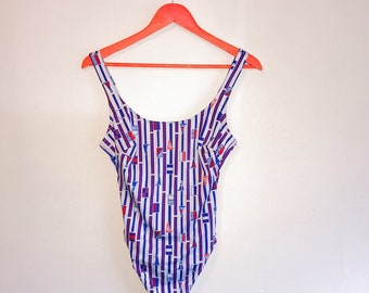 Vintage 1990s nautical style swimsuit