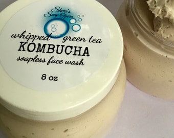 Matcha Green Tea or NEW KOMBUCHA Tea-Cleansing Cream-A Soapless Alternative-Great for "Problem Skin”