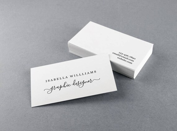 business card template printable personal simple rustic printable personal cards