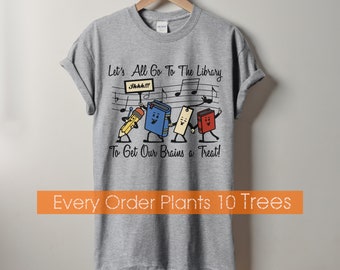 Library Shirt, Book Shirt, Cute Book Shirt, Reading Shirt, Book Lover Gift, Book Tee, Funny Book Shirt, Book worm