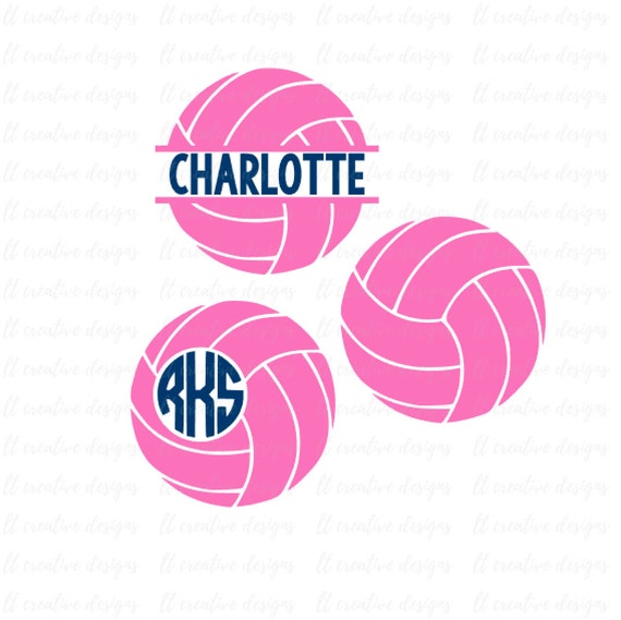 Download Volleyball SVG Volleyball Frames SVG Volleyball Monogram