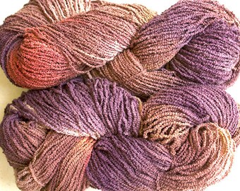 Organic Cotton Boucle, hand painted, 225 yds - Pheasant