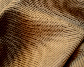 Brown Herringbone Upholstery Fabric