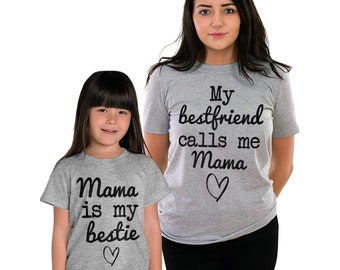 mum and daughter matching tshirts