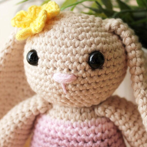 Rabbit - Animalius. Amigurumi Pattern PDF, Farm Animal Toy, Nursery Doll, Crochet Pattern, Cute Children Gift, DIY, Crafts, Instant download