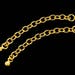 2 of 925 Sterling Silver 24k Gold Vermeil Style Extension Chains 1.5 inches with Ball Charm. :vm1076