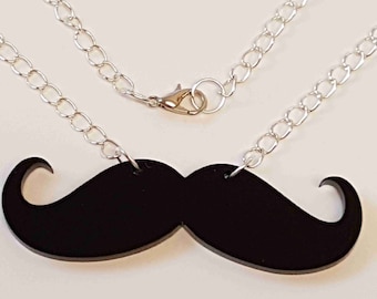 Movember Moustache Necklace Collection - Acrylic