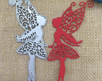 2.75 x 4.75 inch Detailed Fairy with Ornate Wings Die