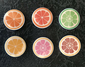 Citrus Slice Buttons (Set of 6)