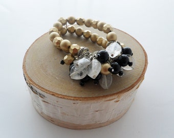 Gold Beaded Bouquet Bracelet