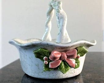 Vintage Porcelain Basket by Fitz and Floyd