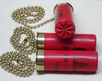 3 Light Pulls Ceiling Fan Pulls, Shotgun Shell Winchester AA