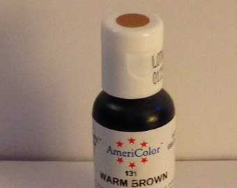 Clearance! Americolor Gel Paste - Food Color in Warm Brown