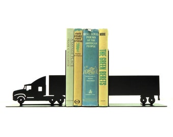 Semi Tractor Trailer Bookends