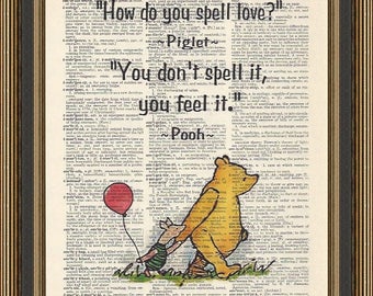 Wie buchstabiert man LiebeWinnie The Pooh Zitat