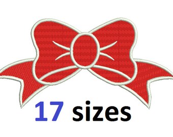 Girl Bow Embroidery Design Bow Embroidery Design Fill Design Machine Embroidery Instant Download ER1011F
