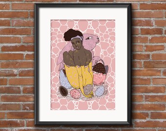 Chocolate digital art // 8.5x11in, 12x16in // Limited edition