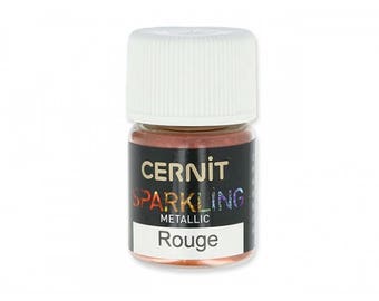 For polymer Cernit Sparkling Red Metallic mica powder