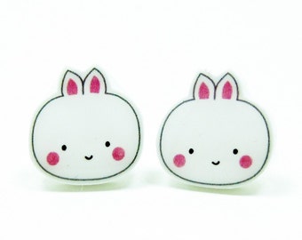 Bunny Earrings | Sterling Silver Posts Studs | Gifts For Her