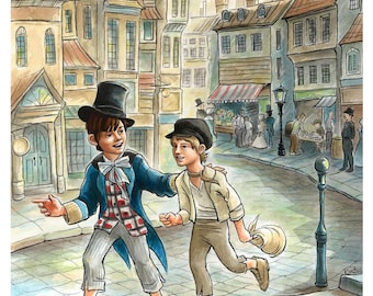 Oliver Twist greeting cards set