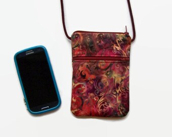 Smartphone Hipster, Cell Phone Purse, Cross Body Hipster, Cross Body Purse, Small Purse