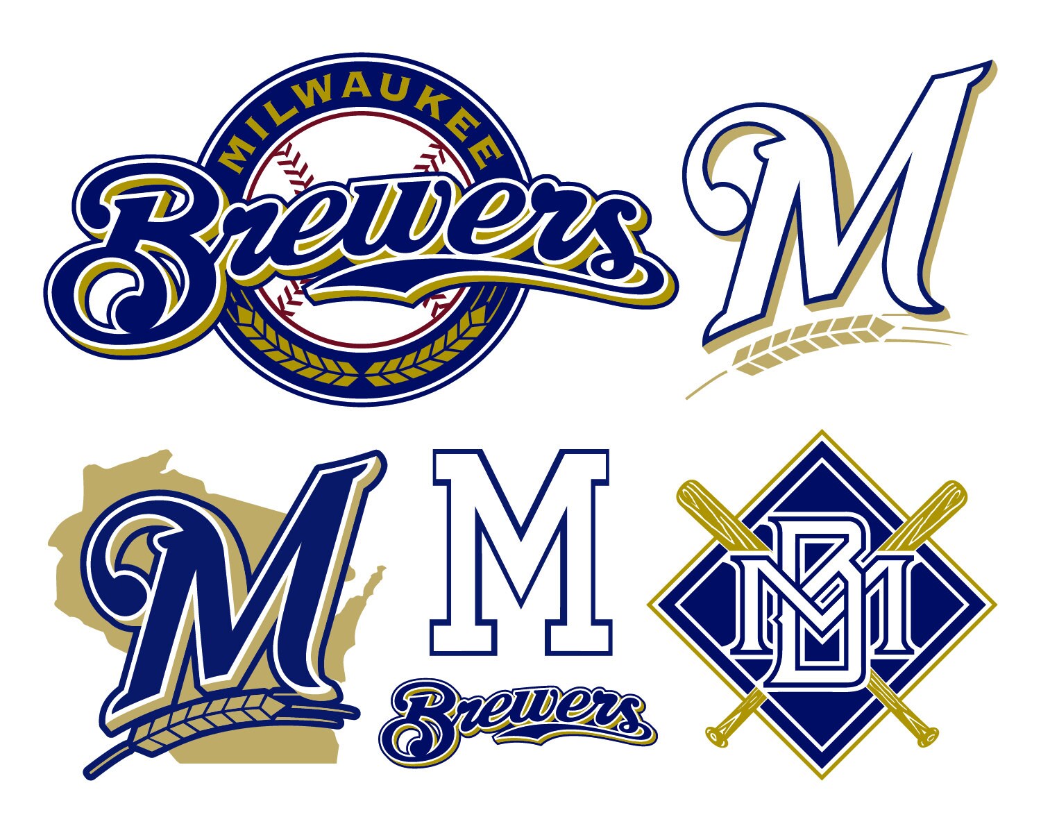 Milwaukee Brewers Cut Files Milwaukee Brewers SVG Files