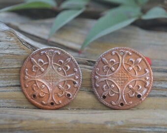 Fleur De Shield- Handmade Copper Components