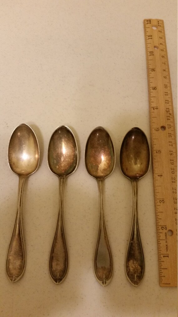 4 rogers & bros a1 spoons vintage flatware silverware