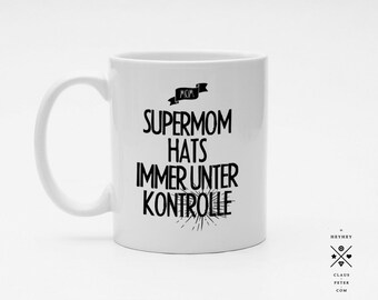 Ξ cupcup | tasse | supermom hat die kontrolle | muttertag | familie | geschenk | mama und papa