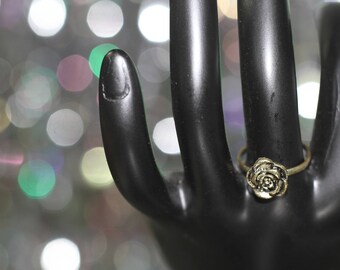 Mid Century Rose Adjustable Ring